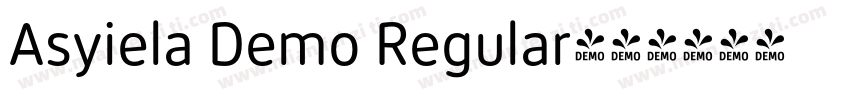 Asyiela Demo Regular字体转换